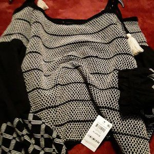 NWT INC International Concepts off shoulder long sleeve top size XL